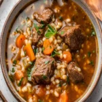 Hearty Beef and Barley Soup First Image First Image