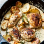 Dutch Oven Creamy Ranch Chicken & Potatoes First Image First Image