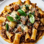 Rigatoni Bolognese First Image First Image