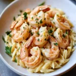 Creamy Shrimp Scampi With Orzo First Image First Image