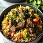 One-Pot Beef and Rice Pilaf First Image First Image