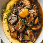 Vegan Polenta with Roasted Mushrooms First Image First Image