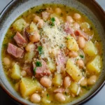 Smoked Ham and White Bean Stew With Potatoes and Parmesan First Image First Image